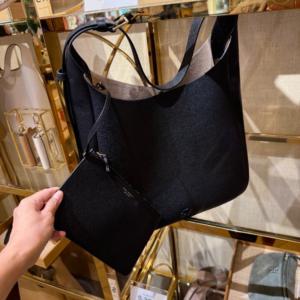 Tory Burch Thea Oversized Slouchy Shoulder Bag 179772 Black $600